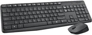 Logitech MK235 Wireless Keyboard and Mouse Combo - Grey - 920-007931