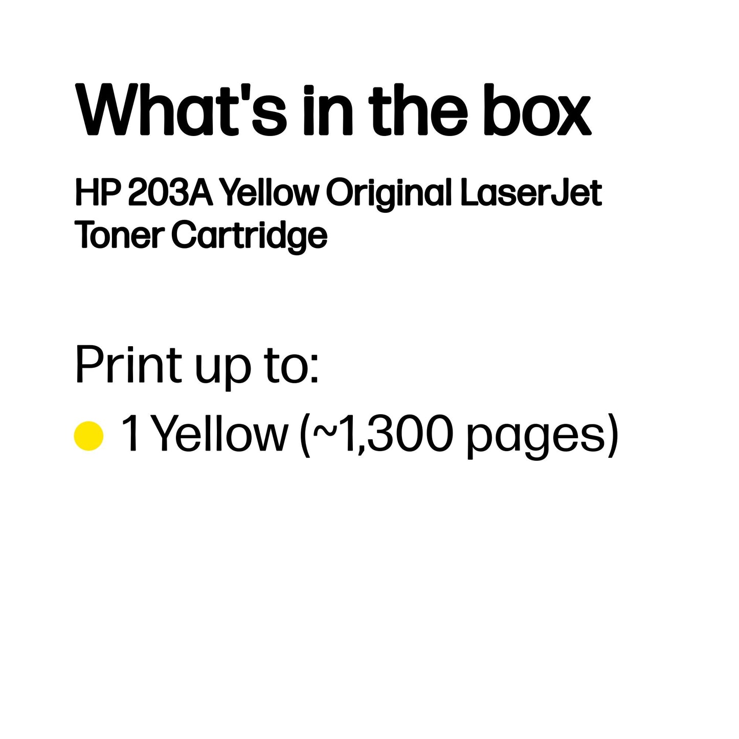 HP TONER CF542A - 203A Yellow