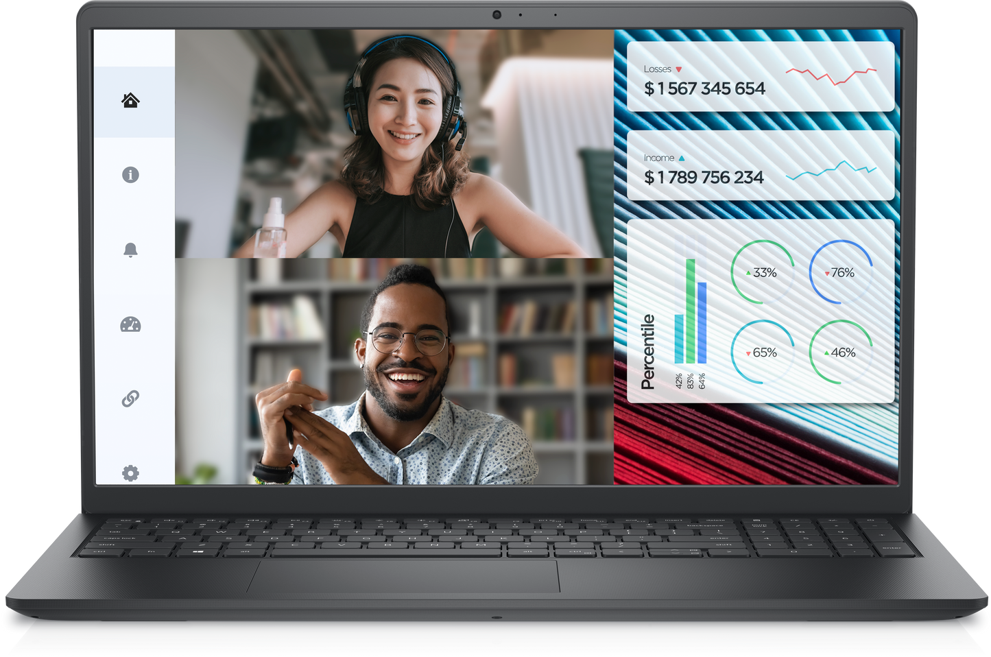 Dell Vostro 3520 Intel Corei3-1215U-8GB-512GB SSD- DOS, Full HD 1920 x 1080 pixels, Intel UHD Graphi