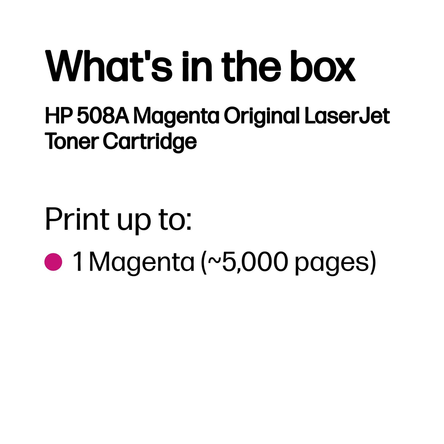 HP TONER CF363A - 508A Magenta