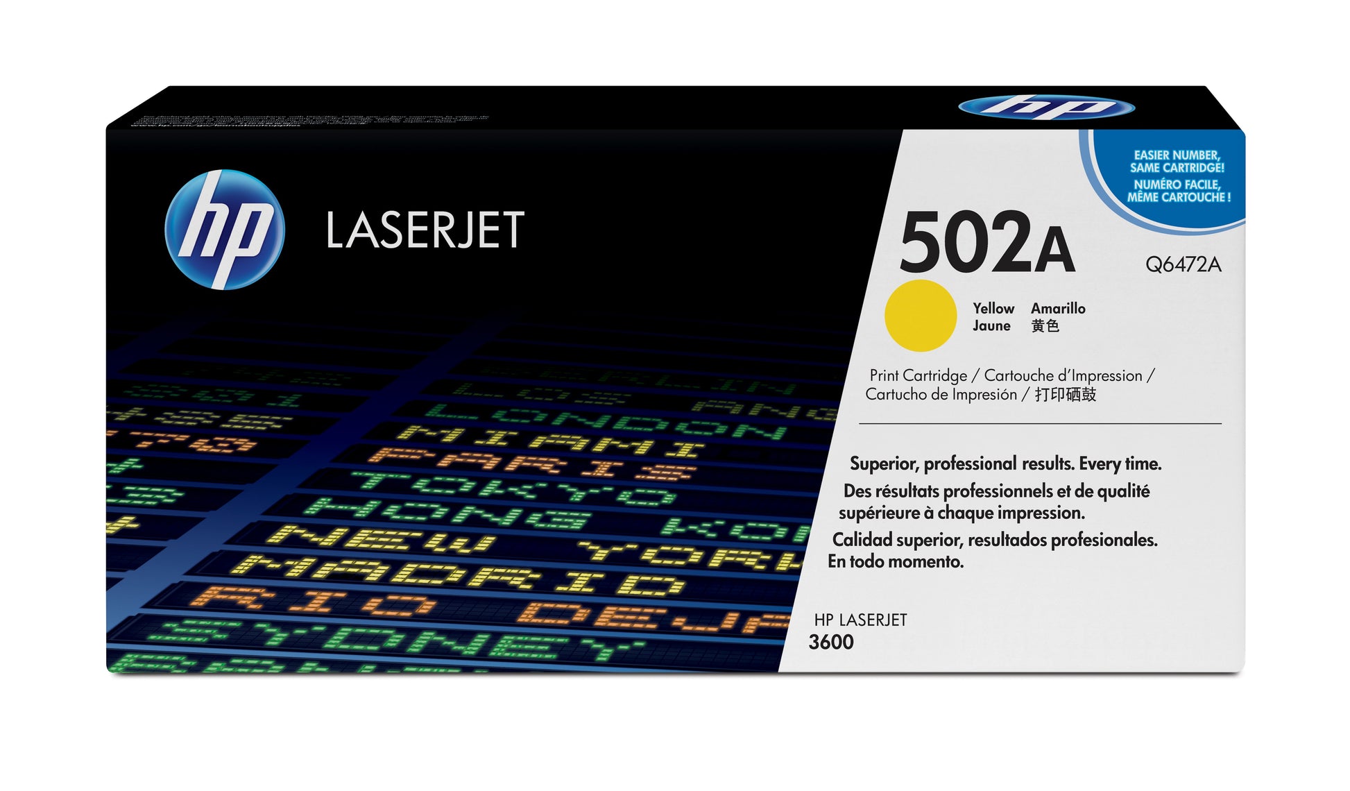 HP 502A Yellow Original LaserJet Toner Cartridge