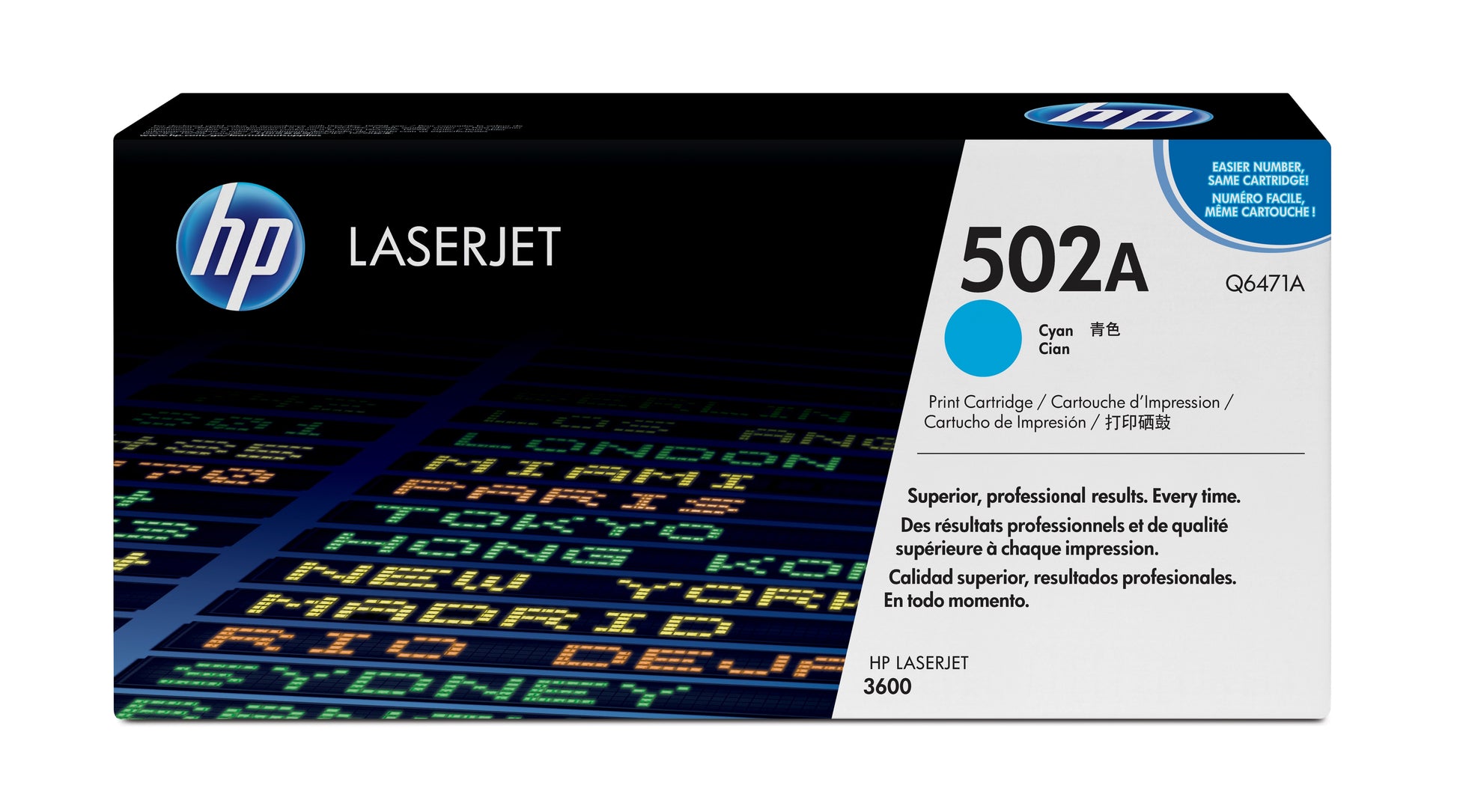 HP 502A Cyan Original LaserJet Toner Cartridge