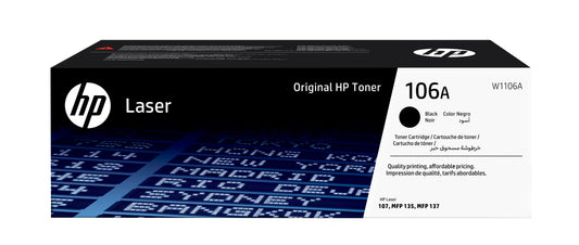 HP 106A Black Toner - W1106A