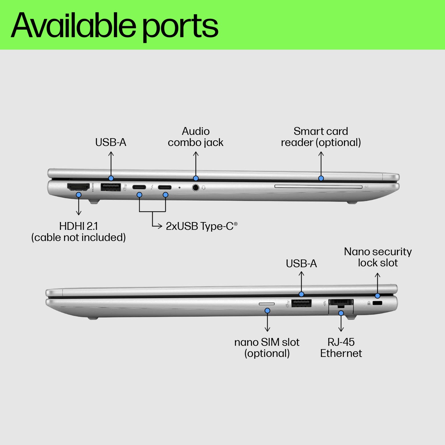 HP PROBOOK 460 G11 (A23BCEA) INTEL CORE ULTRA 7 155U, 16GB DDR5‑5600, 512 GB PCIe Gen 4 NVMe, Intel
