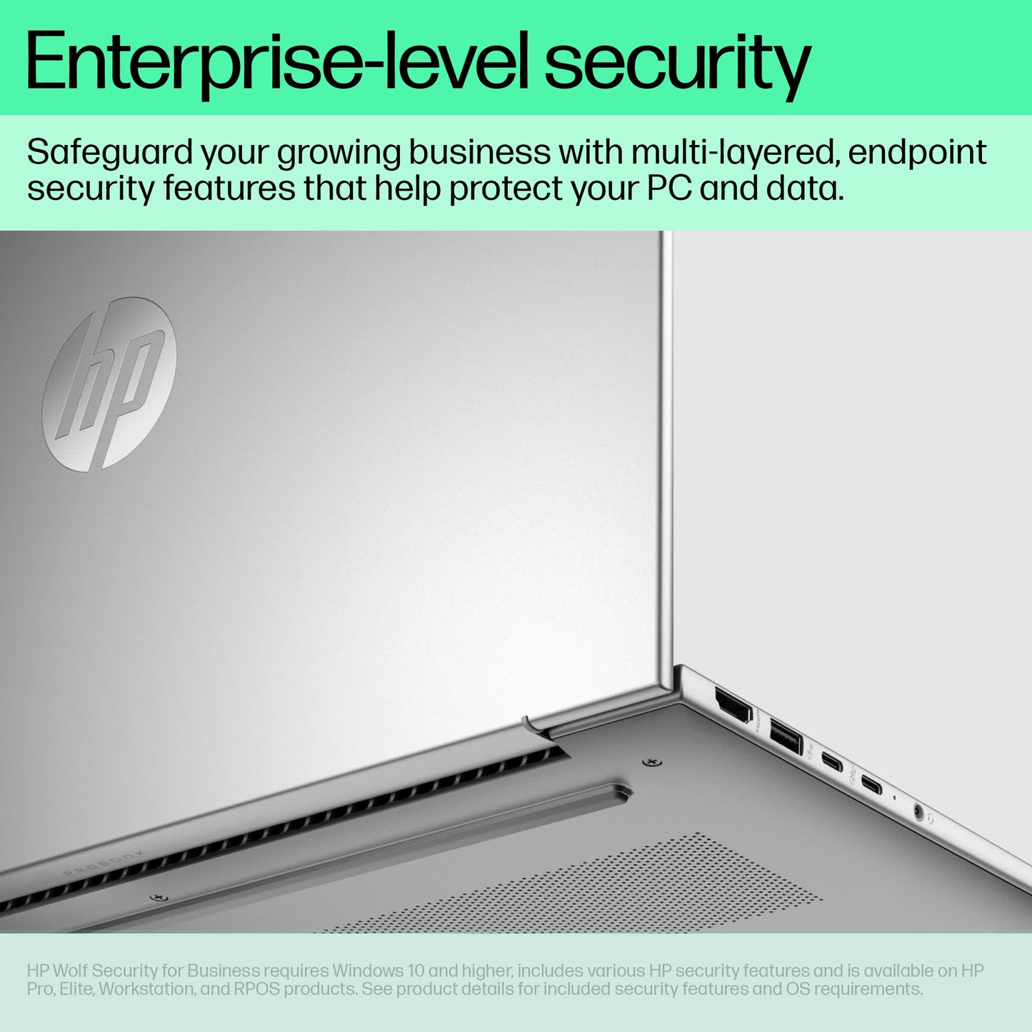 HP ProBook 460 16 inch G11 Notebook PC (A23A1EA) Intel® Core™ Ultra 7 155U, 8 GB DDR5-5600, 512 GB P
