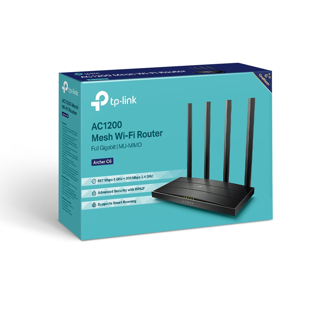 TP-Link AC1200 Wireless MU-MIMO Gigabit Wi-Fi 5 Router - TL-ARCHER C6