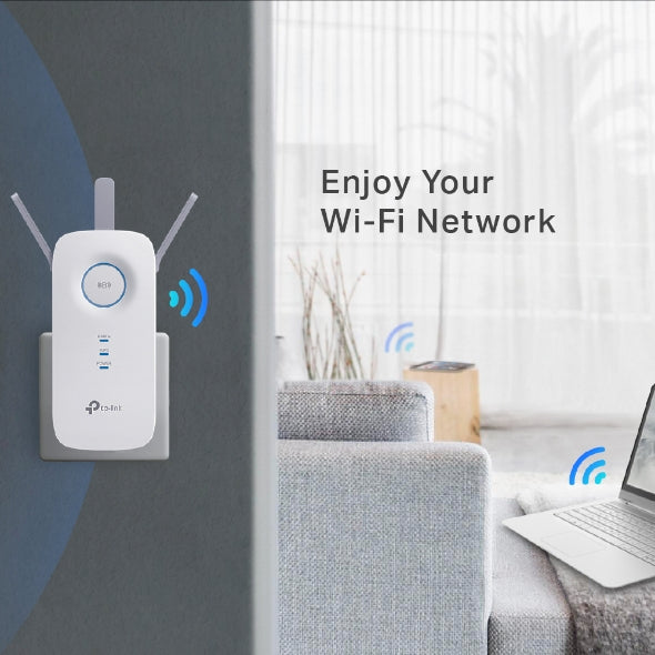 TP-Link AC1750 Mesh Wireless N Wall Plugged Range Extender - TL-RE450
