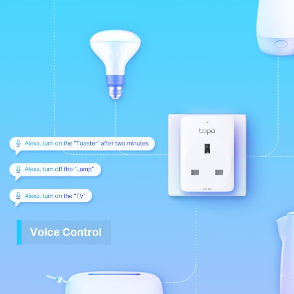 TP-Link Tapo Mini Smart Wi-Fi Socket - TL-TAPO P100 (1-PACK)
