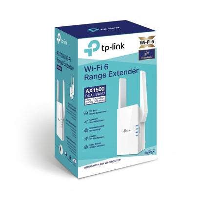 TP-Link AX1500 Wi-Fi 6 Range Extender - TL-RE505X