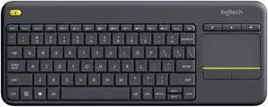 Logitech K400 Plus Wireless Keyboard with Touchpad - Black - 920-007145