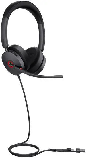 YEALINK - UH48 Dual Teams USB-C/A-Corded USB with mute, call and volume control on the cord, On the