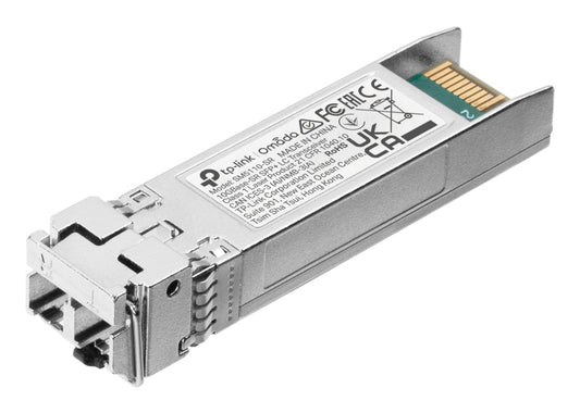 TP-Link SM5110-SR Omada 10GBase-SR SFP+ LC Transceiver Multi-mode SFP+ LC Transceiver, Compatible wi