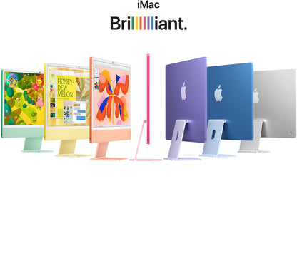 Apple iMac - M3 Chip 8 core CPU - 10 Core GPU, 24" Retina Display 4.5K, 8GB RAM, 256GB SSD, MacOS So